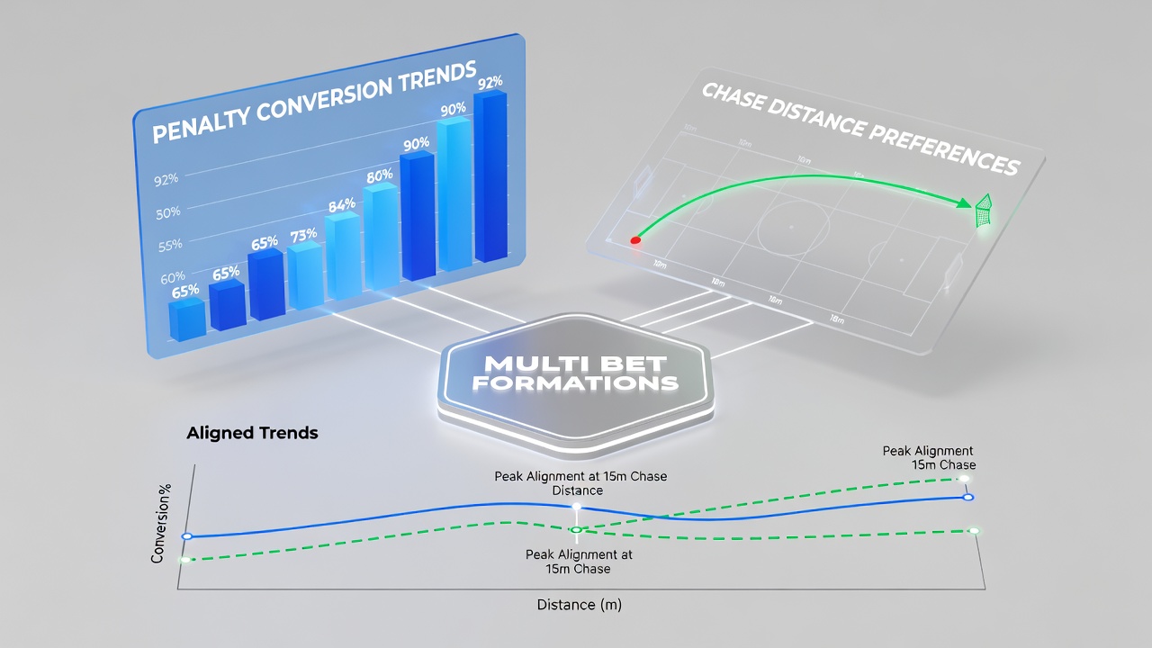 Chase distance preference chart illustrating win rates by trip and ground type