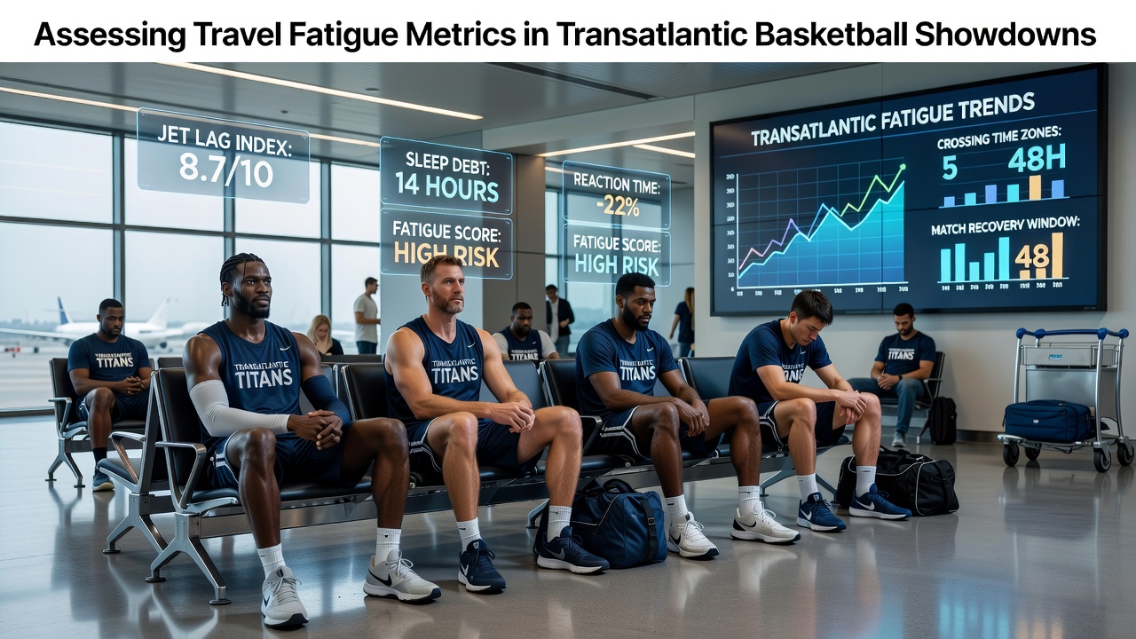 NBA players boarding a transatlantic flight for an international matchup, highlighting travel logistics and team preparation