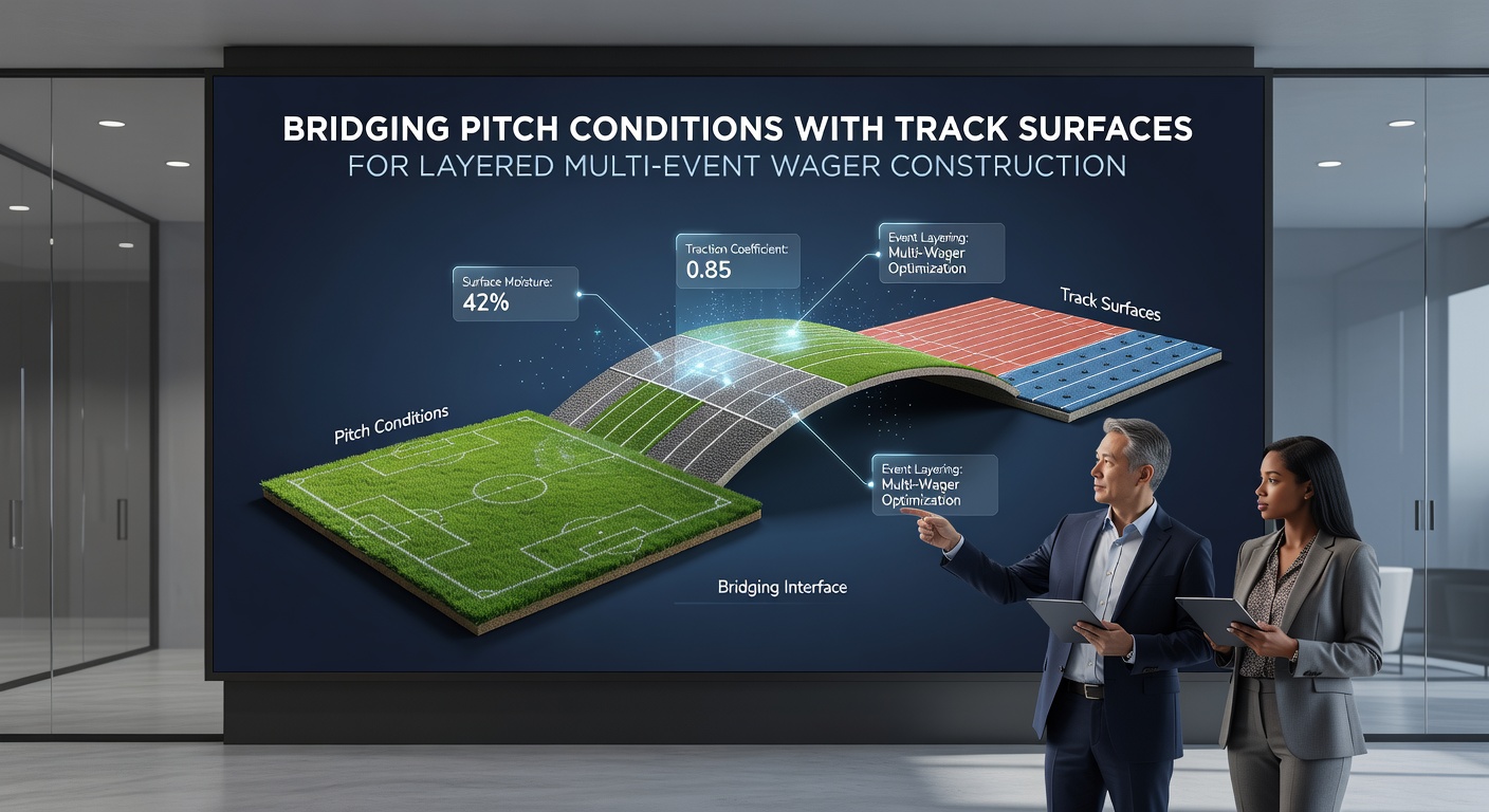 Infographic comparing moisture levels on football pitches and horse racing tracks with sample accumulator structures