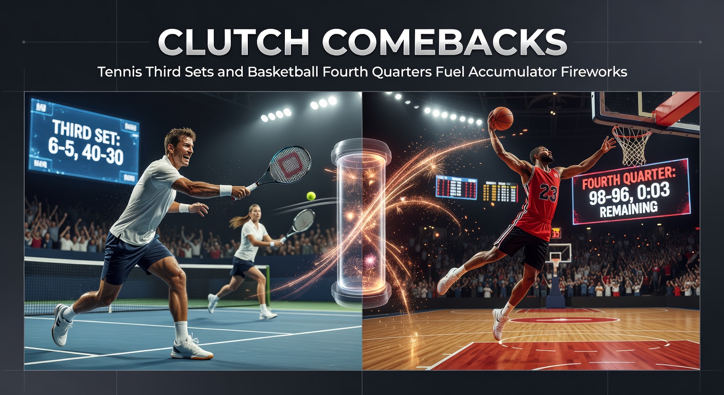 Basketball player driving to the hoop in a tense fourth quarter, defender close behind as clock winds down