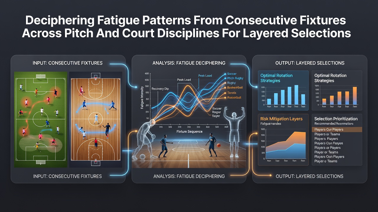 Athletes showing signs of fatigue during consecutive matches on pitch and court surfaces