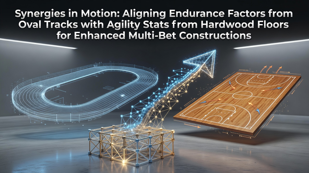 Oval track endurance data displayed alongside basketball agility metrics on a digital betting interface